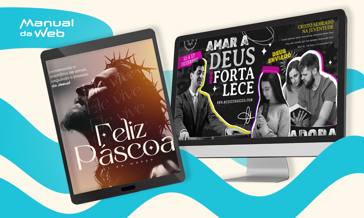 Artes para igreja: edite grátis pelo celular +500 artes prontas