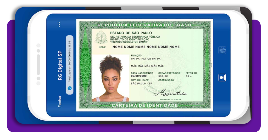 RG Digital disponível no aplicativo Gov.br