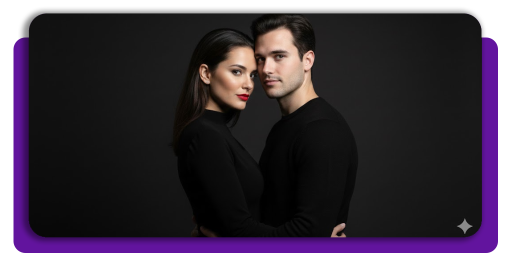 Aprenda a fazer sua foto de casal online grátis na IA 10 IMG 108 09