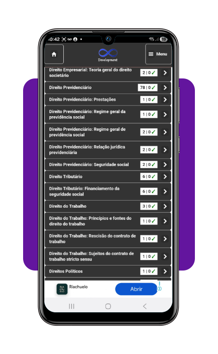 Simulado do concurso do INSS: centenas de questões grátis no celular 3 IMG 4165 02