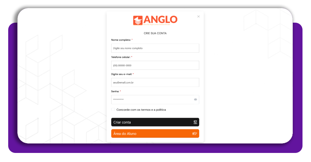 Curso grátis de drenagem linfática para trabalhar de casa 2 Passo 2 para fazer login no curso de drenagem linfática