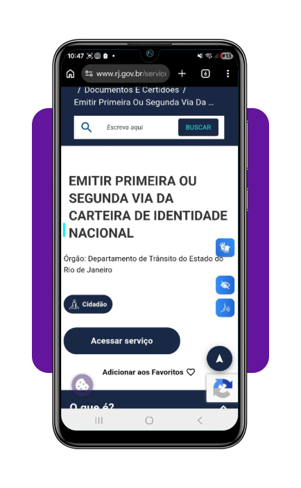 Aplicativo para substituir o RG antigo pelo novo 100% grátis 3 Passo 2 para realizar o agendamento da CIN no site Gov.br