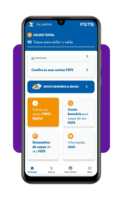 Passo 5 - Verifique a liberação do saque-calamidade no aplicativo FGTS