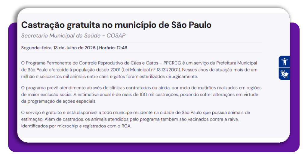 Castramóvel: como agendar a castração gratuita no seu bairro 1 IMG 7269 01