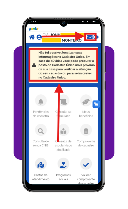 Tarifa Social de Energia Elétrica: não pague nada na conta de luz 3 Alertas e notificações no aplicativo CadÚnico