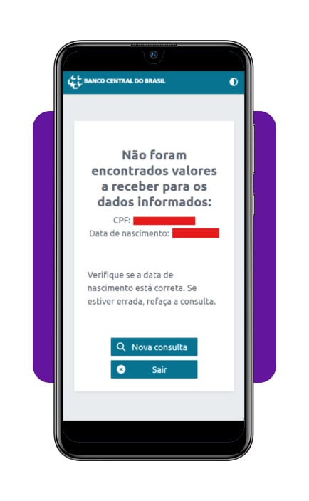 Tela de login Gov.br para acessar os valores a receber no SVR