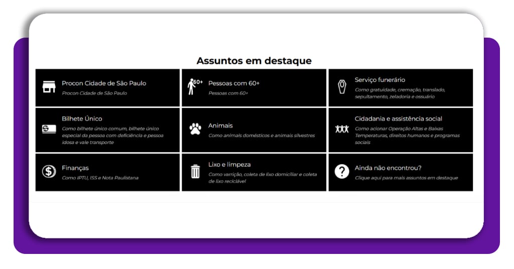 Portal SP 156 - tela de acesso ao serviço de castração gratuita