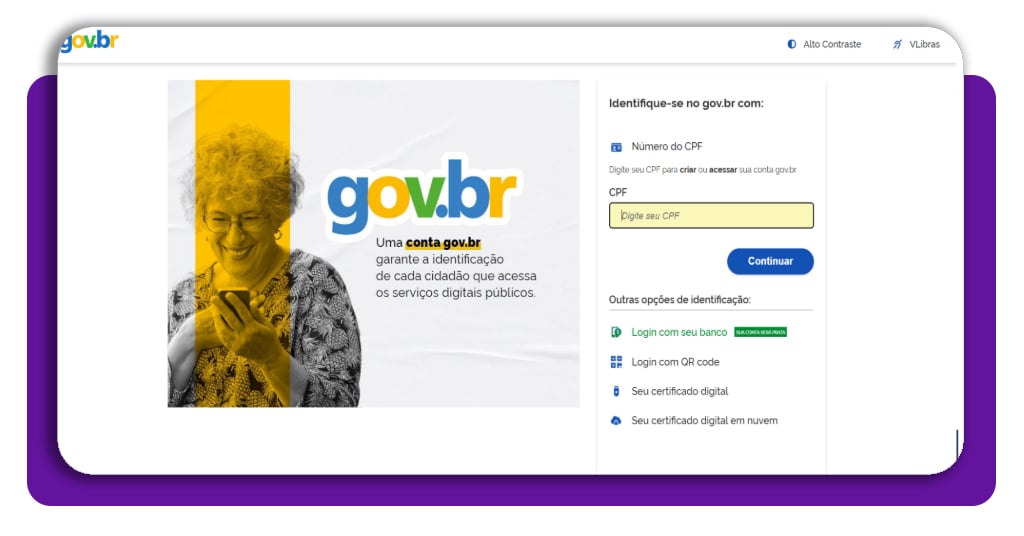 Abono salarial esquecido? Veja como consultar e sacar seu PIS 2 Tela de login do Gov.br no Repis Cidadão